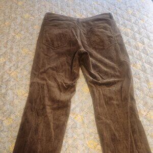 Organic Stretch Corduroy Straight Leg Pants Espresso (Brown)